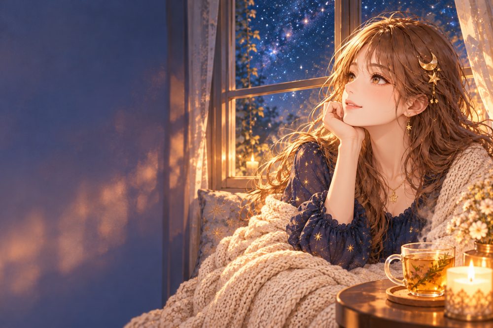 【12星座別】ひとりの夜にやると運気が整うこと|今夜からできる小さな習慣
